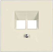 JUNG LS 969-2 UA - Elfenbein - Thermoplast - konventionell - JUNG - UAE 2 x 8 UPO - UAE 8-8 UPO - UAE 8-8 UPOK6E - UAE 8-8 UPOK6 - MK-POF-2UAE - RJ-45