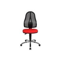 Topstar office chair Point 60 mesh, 8169NETG210 fabric red, chrome frame