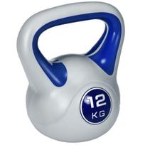 SPORTNOW Kettlebell 12 KG jėgos treniruočių ir fitneso treniruokliai, pritaikyti prie grindų, mėlyni