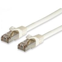 equip - Patch-Kabel - RJ-45 (M) zu RJ-45 (M) - 50cm - SSTP-Kabel - CAT 6a - geformt - weiß (605717)