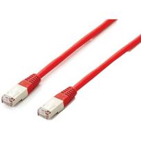 Equip Patchkabel Cat6A S/FTP 2xRJ45 0.50m rot Plat.LSZH Polybeutel