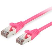 Equip Patchkabel Cat6 S/FTP 2xRJ45 7.50m pink LSZH Polybeutel