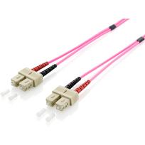 equip Pro - Patch-Kabel - SC multi-mode (M) zu SC multi-mode (M) - 0,5m - Glasfaser - Duplex - 50/125 Mikrometer - OM4 - halogenfrei - pink (255529)