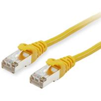 equip - Patch-Kabel - RJ-45 (M) bis RJ-45 (M) - 5,0m - SFTP, PiMF - CAT 6a - geformt, verseilt - Gelb (606306)
