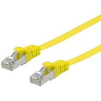 Equip Patchkabel Cat6A U/FTP 2xRJ45 0.50m gelb Flach LSZH Polybeutel