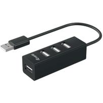 Equip 4 Port USB Hub - USB 2.0 - USB 2.0 - 480Mbit/s - Schwarz - China - CE - RoHS (128955)