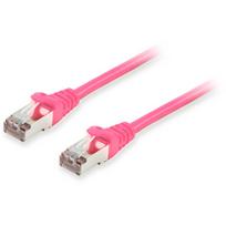 equip - Patch-Kabel - RJ-45 (M) zu RJ-45 (M) - 20 m - S/FTP, PiMF - CAT 6a - halogenfrei, geformt, verseilt - pink (606910)