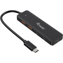 Equip aquip USB-Hub 4-Port 3.2 ->2xUSB-C 2xUSB-A o.Netzteil sw - Hub (128966)