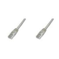 DIGITUS Premium Patch cable RJ-45 (M) to RJ-45 (M) 15 m UTP CAT 6 shielded gray