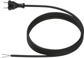 BACHMANN Konturen-Zuleitung 3m sw 248.175 H07RN-F 2x1,5 Stecker Typ 24G,lose 248.175 (248.175)