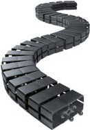 Bachmann KABELSCHLANGE Cube - Flexible Kabelleitung - 1 m - Schwarz