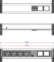 Bachmann Steckdosenleiste DESK 4xCEE 902.032 (902.032)