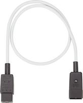 Bachmann Kabel Verlängerung Dose C20 ->Stecker C19 2.0m grau - Kabel - Verlängerungskabel