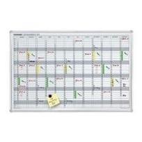 Franken GmbH Jahreskalender Plantafel JetKalender JK703 Weiß Magnet 90 cm x 60