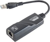 shiverpeaks BASIC-S USB Adapter, A-Stecker - RJ45-Kupplung Anschlüsse: USB 3.0 A-Stecker auf RJ45 Gigabit Ethernet, - 1 Stück (BS13-50019)