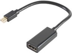 shiverpeaks BASIC-S 1.4 Adapter, Mini DisplayPort - HDMI Mini DisplayPort Stecker - HDMI A Kupplung (20P19C), bis zu: - 1 Stück (BS10-79001)