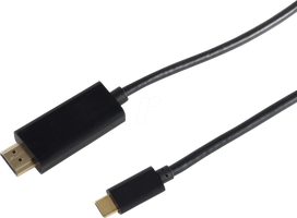 shiverpeaks BS10-57045 Videokabel-Adapter 3 m USB Typ-C HDMI Schwarz (BS10-57045)