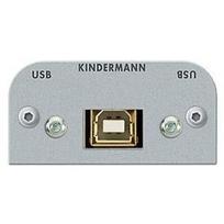 Kindermann USB B-A Buchse 7441-525 54x54 mit Kabelpeitsche (7441000525)