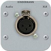 Kindermann XLR 3 pol. 7441-412 54x54 mit Lötanschlussbuchse (7441000412)