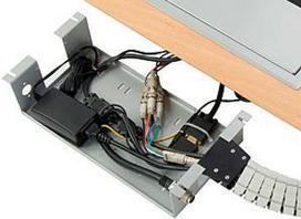 Kindermann 7446 000 020 Kabelgehäuse Tisch/Bank Aluminium (7446000020)