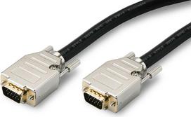 Kindermann High-quality - VGA-Kabel - HD-15 ohne Pol 9 (M) bis HD-15 ohne Pol 9 (M) - 15,0m - Schwarz (7496000115)