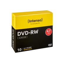 Intenso - 10 x DVD-RW - 4.7GB 4x - Slim Jewel Case