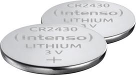 Intenso CR 2430 Energy 2er Blister - CR2430 - 290 mAh. Akku-/Batterietyp: Einwegbatterie, Akku-/Batteriegröße: CR2430, Akku-/Batterietechnologie: Lithium-Manganese Dioxide (LiMnO2). Höhe: 3 mm, Durchmesser (mm): 2,45 cm, Gewicht: 4 g. Verpackungsart: Sichtverpackung (7502442)