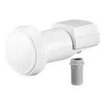 Wentronic Goobay Universal Single LNB, Weiß-Grau - digitaler SAT-LNB (DVB-S2) für 1 Teilnehmer (4K/HDTV/3D Empfang) (67269)