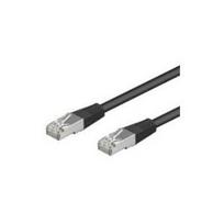 Wentronic Goobay CAT 5e Patchkabel, SF/UTP, Schwarz, 3 m - CCA Kupfergemisch (68671)