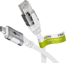 Goobay 74179 - Netzwerkadapter Kabel USB 3.1 Typ C Gigabit Ethernet 7.5 m - Netzwerkkarte - 1.000Mbps (74179)