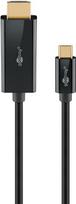 Goobay USB-C -auf-HDMI -Kabel 4K a 60 Hz 3 m schwarz - -Stecker> HDMI (75698)