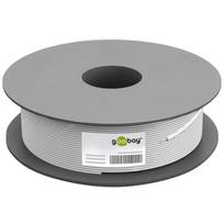 Wentronic Goobay CAT 6 Netzwerkkabel, U/UTP, Grau, 100 m - CCA, AWG 24/7 (stranded), PVC (93884)