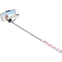 Ultron selfie hot shot Weiss - 15 - 45 cm Selfie-Stick mit Kamera-Auslöser am Griff - Für Smartphones wie Samsung Galaxy , iPhone und weitere (173950)