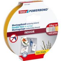 TESA Powerbond INDOOR - Montageband - Weiß - Innenraum - Kunststoff - Holz - Sichtverpackung (55741-00001-00)