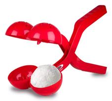 JAMARA Snow Play Schneeballzange Duo 38cm rot, Schneeballmacher