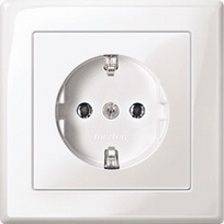 MERTEN MEG2301-1425 - CEE 7/3 - CEE 7/4 - Weiß - Thermoplast - 250 V - 16 A