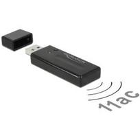 Delock USB 3.0 Dual Band WLAN ac/a/b/g/n Stick - Netzwerkadapter - USB 3.0 - 802.11ac - Schwarz