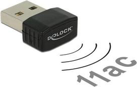DeLock USB2.0 Dual Band WLAN ac/a/b/g/n Nano Stick - Netzwerkadapter - USB2.0 - 802,11b, 802,11a, 802,11g, 802,11n, 802,11ac - Schwarz (12461)