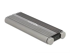 Delock Externes Gehäuse für M.2 NVMe PCIe SSD mit SuperSpeed USB 20Gbps (USB 3.2 Gen 2x2) USB Type-C™ Buchse - werkzeugfrei (42001)
