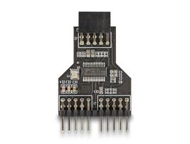 DeLOCK 60045 Kabeladapter 9 pin USB 2.0 2 x 9 pin pin header Schwarz (60045)