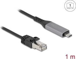 Delock USB LAN Kabel Typ-C> RJ45 Gigabit Ethernet - Kabel - Digital/Daten (60759)
