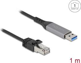 Delock USB LAN Kabel Typ-A> RJ45 Gigabit Ethernet - Kabel - Digital/Daten (60755)