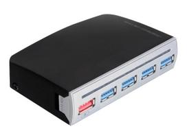 DeLock 4 Port USB3.0 Hub, 1 Port USB Strom intern / extern - Hub - 4 x SuperSpeed USB3.0 + 1 x USB Typ A Ladeport - Desktop (61898)
