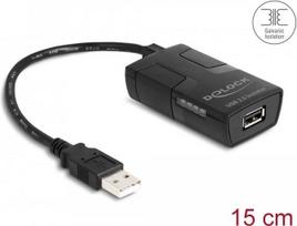 DeLOCK 64225 Serial Converter/Repeater/Isolator USB 2.0 Black (64225)