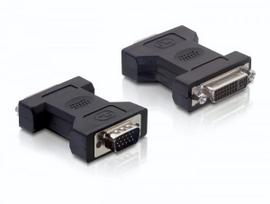 Delock - VGA-Adapter - DVI-I (W) zu HD-15 (VGA) (M) - Daumenschrauben (65017)