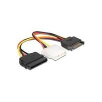 DeLOCK - Netzteil - 15 PIN SATA Power (M) - interne Stromversorgung, 4-polig, 15 PIN SATA Power (W) - 17 cm (65235)
