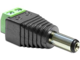 Delock Adapter DC 2.1 x 5.5 mm male > Terminal Block - Netzteil - 2-polige Klemmleiste (M) zu Gleichstromstecker 2,1 mm (M)