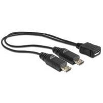 DeLOCK - USB-Kabel - 5-polig Micro-USB Typ B (W) - 5-polig Micro-USB Typ B (M) - 20,5 cm - Schwarz (65440)