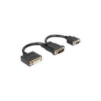 DeLOCK - Display-Adapter - HD-15, DVI-I (W) - DMS-59 (M) - 20cm - Flügelschrauben (65555)