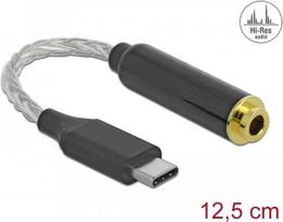 DeLOCK - Audio-Adapter - USB-C (M) bis Symmetrisches Stereo 4,4 mm (W) - 12,5 cm (66302)